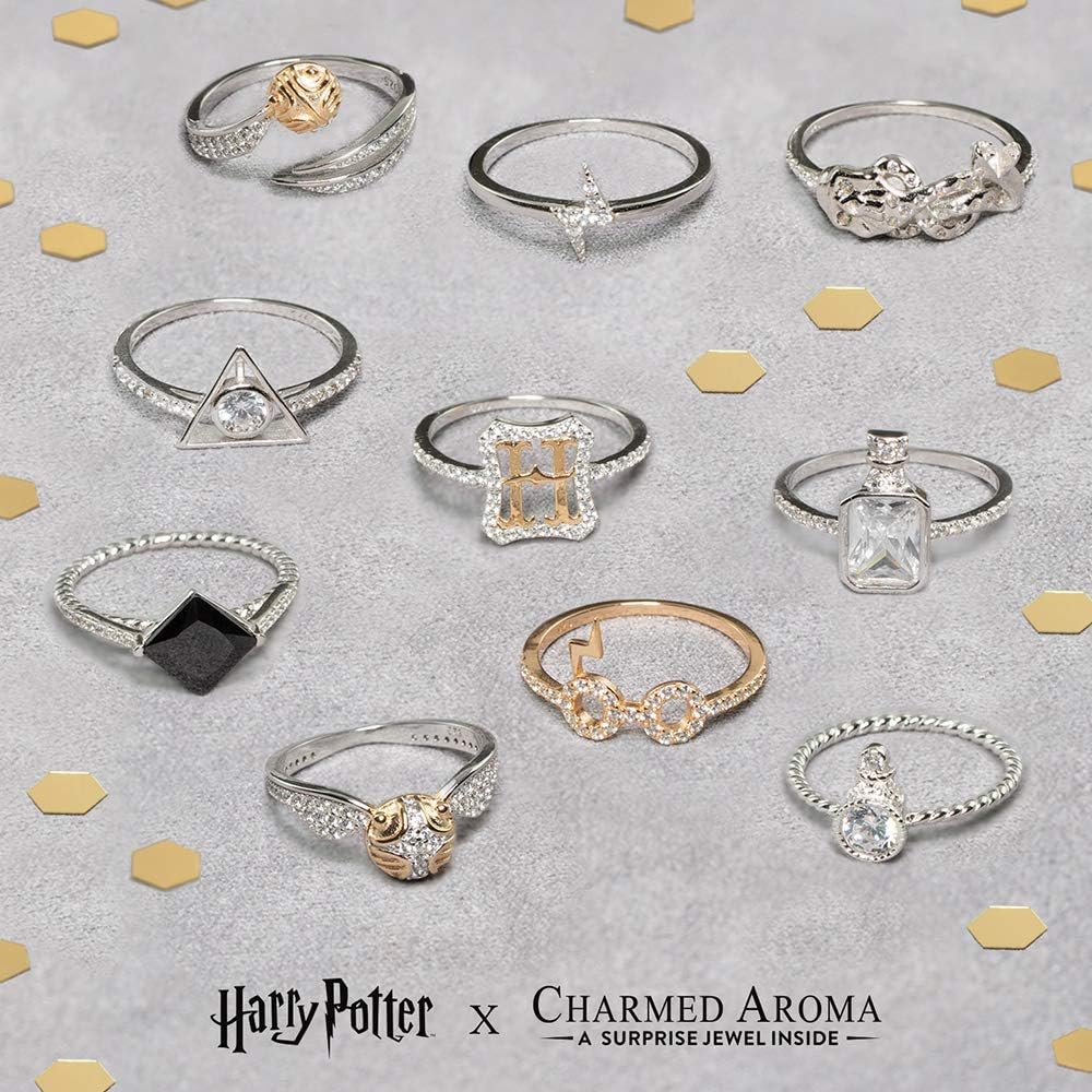 Charmed Aroma Harry Potter Cauldron Candle Ring Size 6 Dark Arts Ring Collection