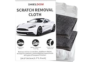 SHIELDOM Nano Sparkle Cloth for Car Scratches Easily Repair Auto Paint Light Scratch 2 Pcs Nanosparkle Minor Scuffs & Swirls Removal