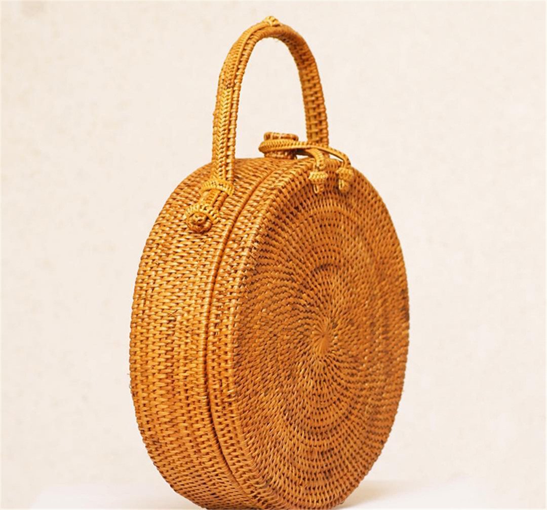 Summer Beach Bags Women Fashion Rattan Bag For Holiday Girls Travel Handbags Bohemian Style Tote Bali Island