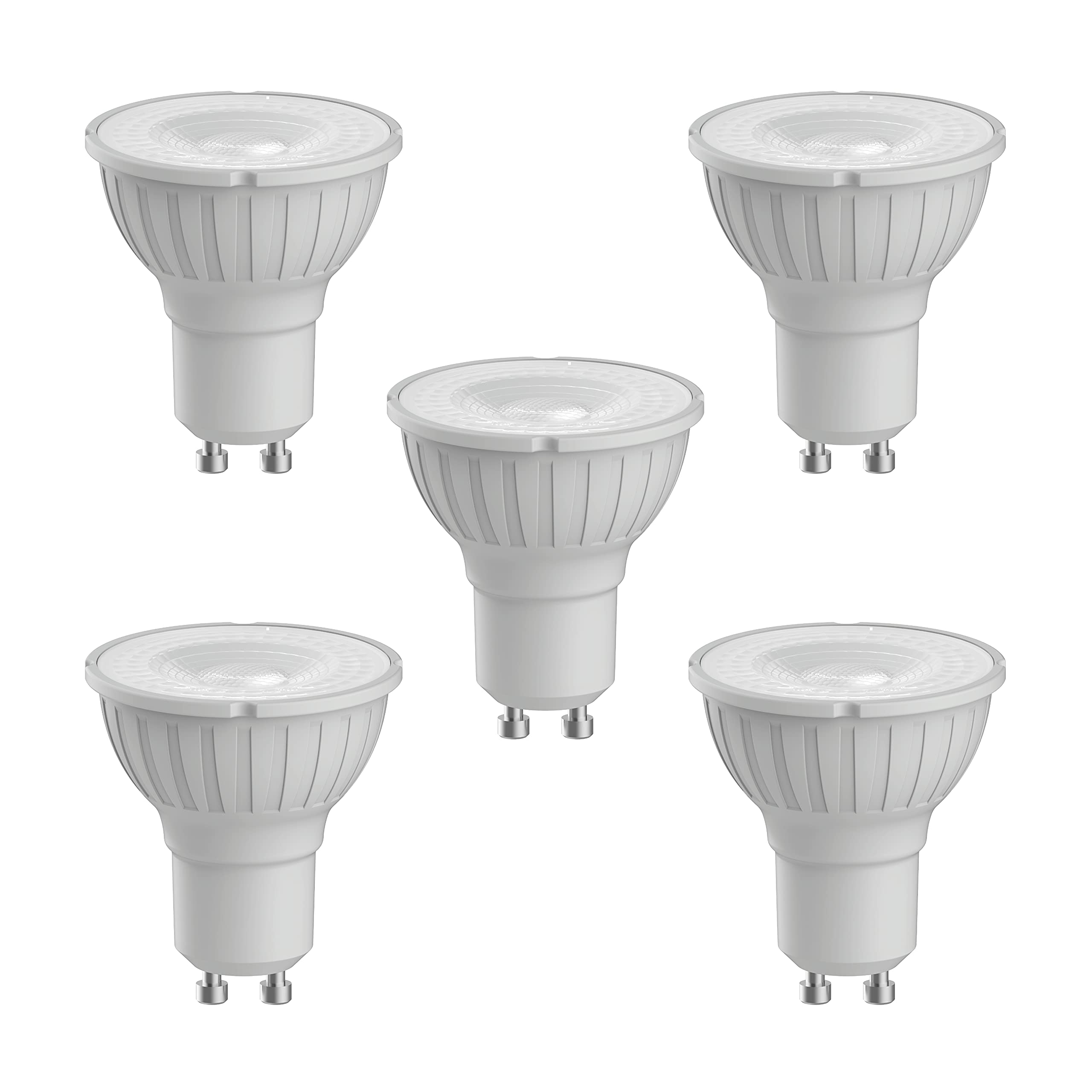 Megaman GU10 Reflector Dimmable LED Lamp, 5.5 Watt, 2800K Colour Temperature, Warm White 5 Packs