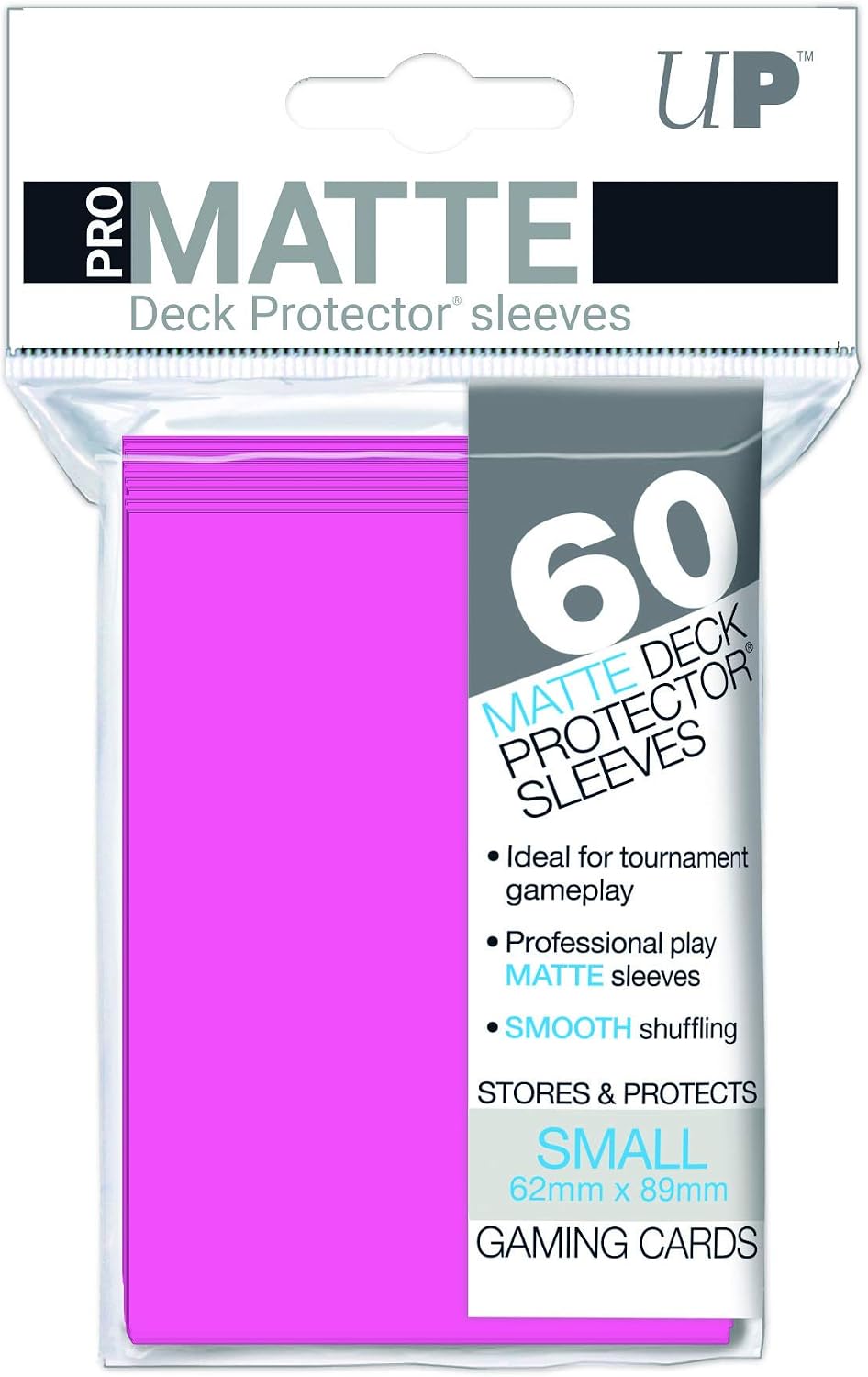 Ultra Pro 330564 SLEEVES Pro-Matte D10 Card Game (Small, Bright Pink)