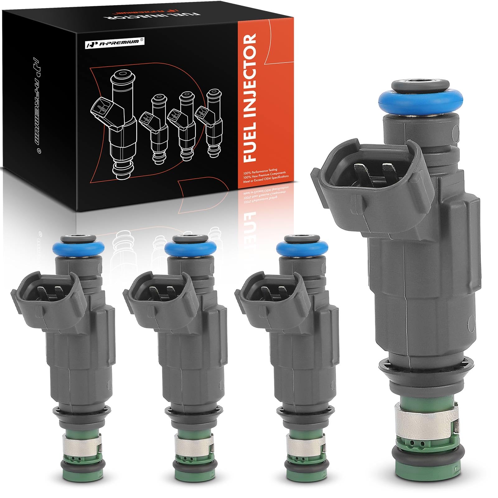 Photo 1 of A-Premium Set of 4 Fuel Injectors Compatible with Subaru Outback 2000-2004, Legacy 2000-2004, Baja 2003-2006, 2.5L