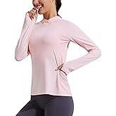 Pioneer Camp Womens UPF 50+ Sun Protection Hoodie Shirt with Pockets Long Sleeve Fishing Hiking Outdoor UV Shirts Lightweight