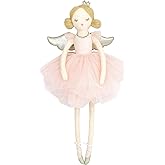MON AMI Sugar Plum Fairy Doll with Wings | 22-Inch Elegant Plush Doll with Tulle Dress & Tiara | Enchanted Ballet Fairy Keepsake | Soft & Cuddly Toy for All Ages for Holidays & Décor