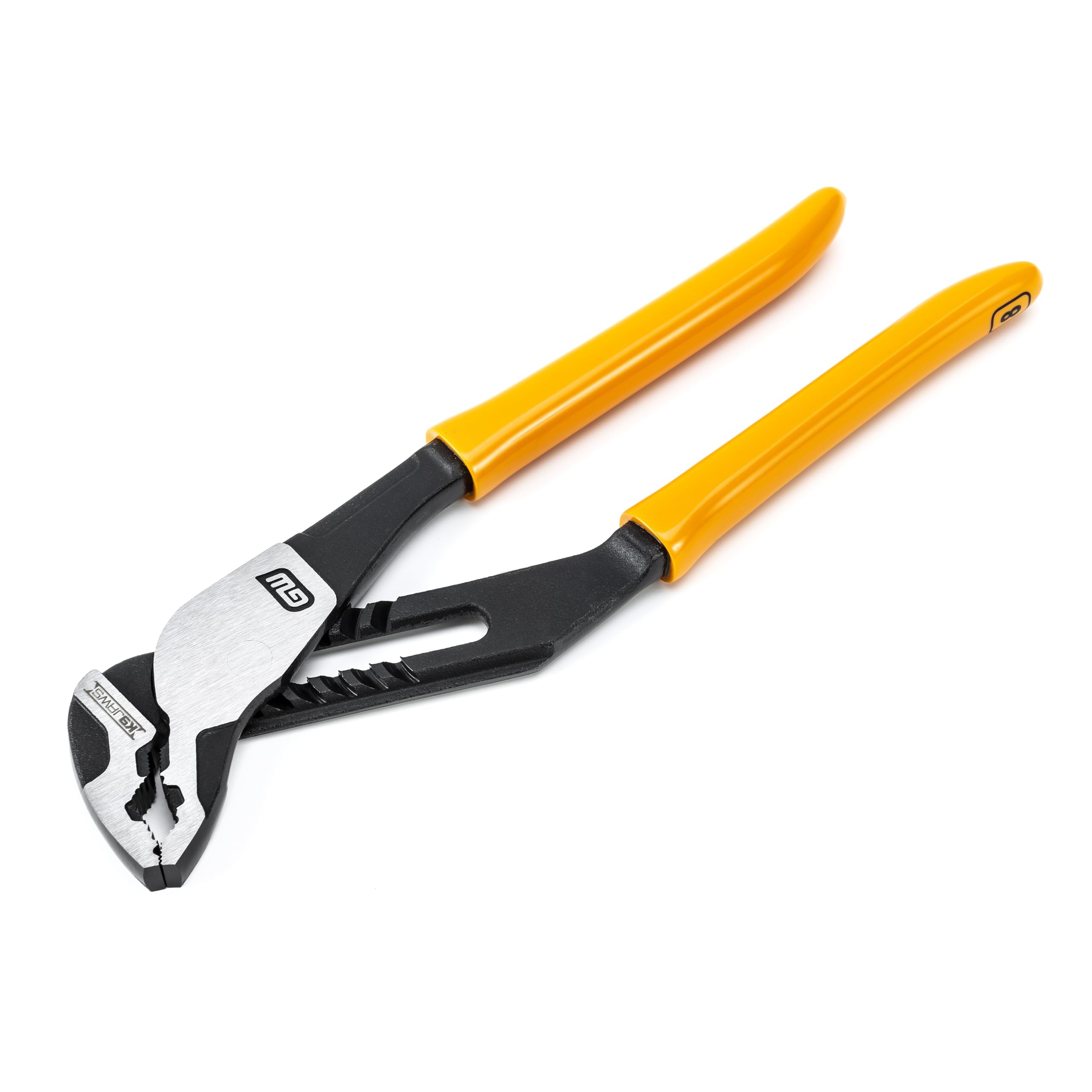 GearWrench 82168 Pitbull K9 V-Jaw Dual Material Tongue and Groove Pliers, 8"/203,2mm