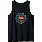 Flower of life, Lotus, Heart Chakra, Sacred Geometry, Yoga Tank Top