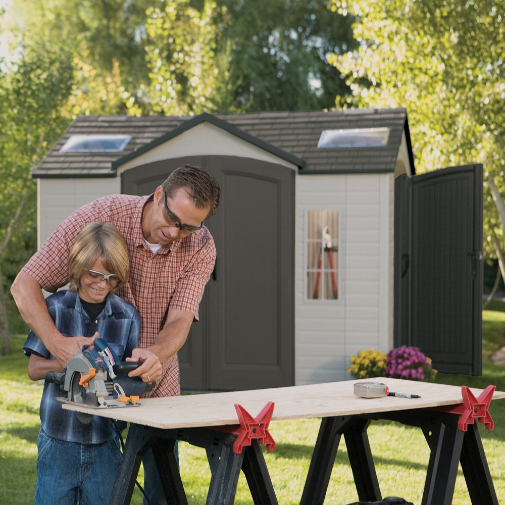 LIFETIME 10 FT. X 8 FT. OUTDOOR STORAGE SHED (Model 60001)