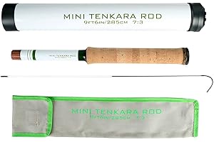 Maxcatch Mini Tenkara Fly Fishing Rod with Extra Tip Section 12ft, 9ft6, 8ft