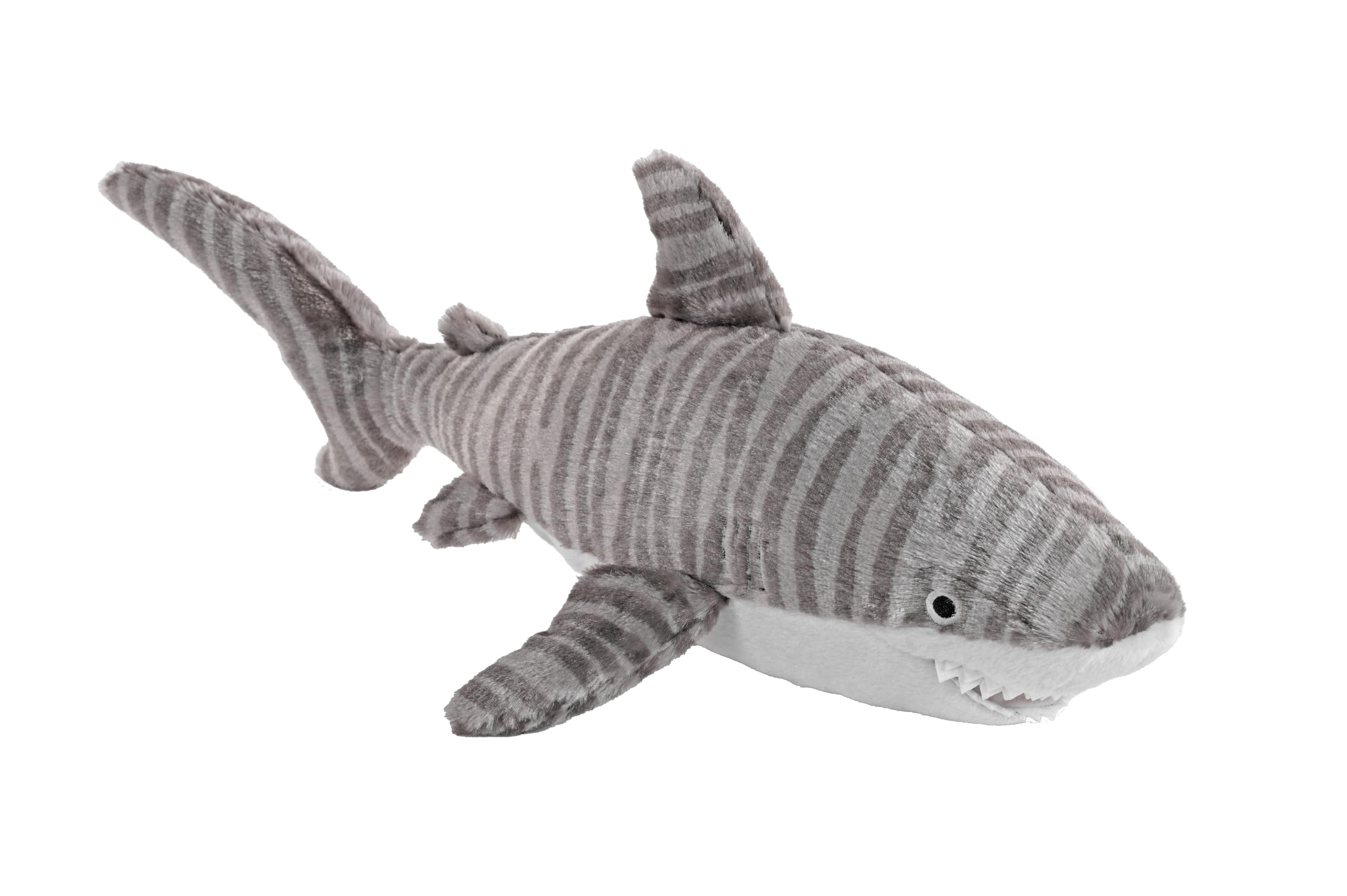 Wild Republic Cuddlekins Eco Tiger Shark, Stuffed Animal, 12 Inches, Plush Toy, Fill is Spun Recycled Water Bottles, Eco Friendly