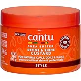 Cantu Shea Butter for Natural Hair Curling Custard, 12 Ounce