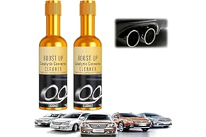 VIZELA Catalytic Converter Cleaner Auto Parts Engine, Exhaust System Pipe Carbon Removal Cleaner Treatment Additive Oil, Fuel System Treatment Oil Additive for Gas and Diesel Car(120 ml) (2pcs)