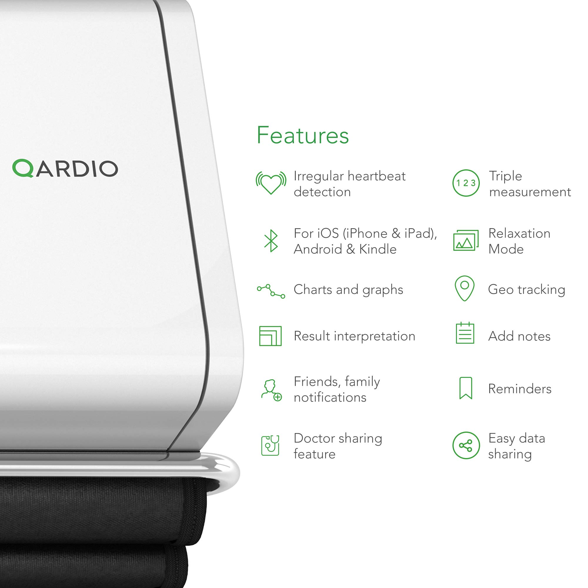 QardioArm Smart Blood Pressure Monitor Wireless, Medically Accurate