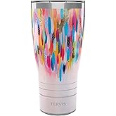 Tervis Traveler EttaVee Be Liquid Prism Triple Walled Insulated Tumbler Travel Cup Keeps Drinks Cold & Hot, 30oz, Stainless Steel