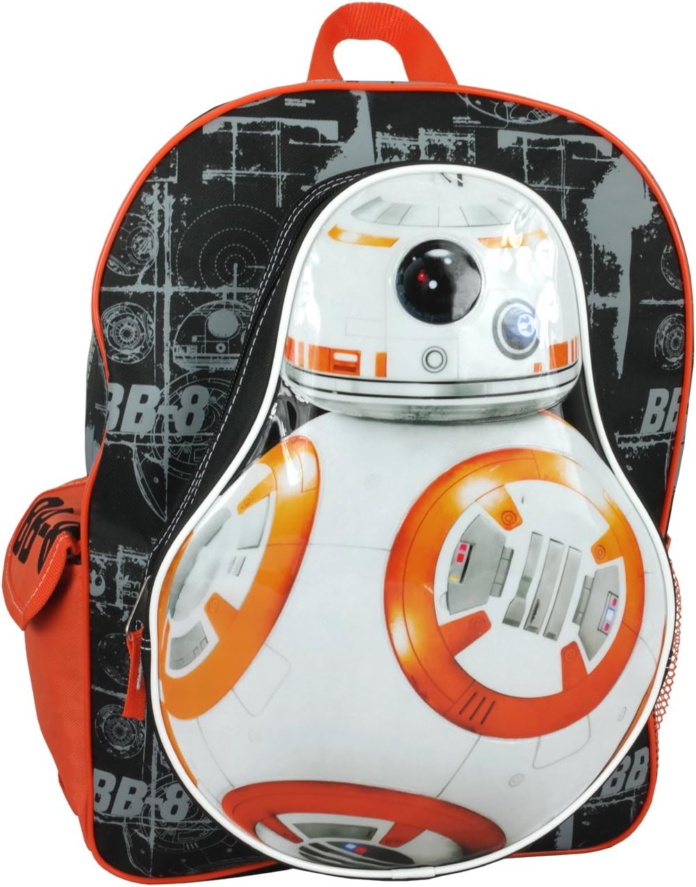 Star Wars Luggage Star Wars Bb8 Blueprint Backpack, Orange