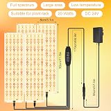 OFFCUP Grow Lights 4 Panels 540 LEDs Full Spectrum 5000K with Timer 3/9/12H view 2