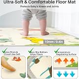Hibtn Baby Play Mat 150x180cm Foldable Reversible Waterproof Foam view 8