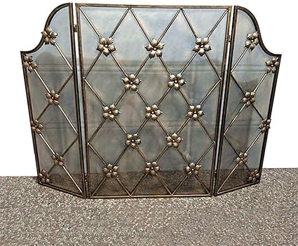 JY&WIN Protección contra chispas, 3 Paneles, Pantalla de Chimenea