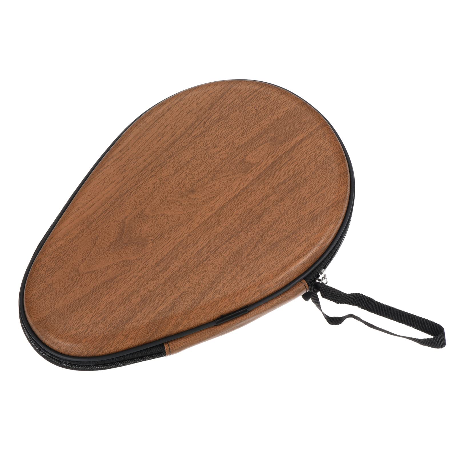PATIKIL Table Tennis Racket Case, Ping Pong Paddle Case Hard Cover Container Bag Gourd Shape for Sports Accessories, Wood Color