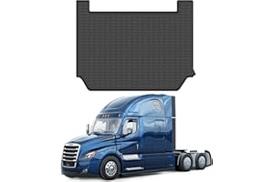 SHINJEW Bed Mats Compatible with Freightliner Cascadia 2018-2026,Truck Rubber Bed Mat for Freightliner Accessories All-Weathe