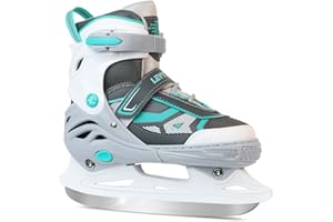 LEVYTEMP Adjustable ice Skates for Kids Boys Girls, 4 Size Triple Protection Beginner Figure Blades with Ankle Support for Outdoor and Rink