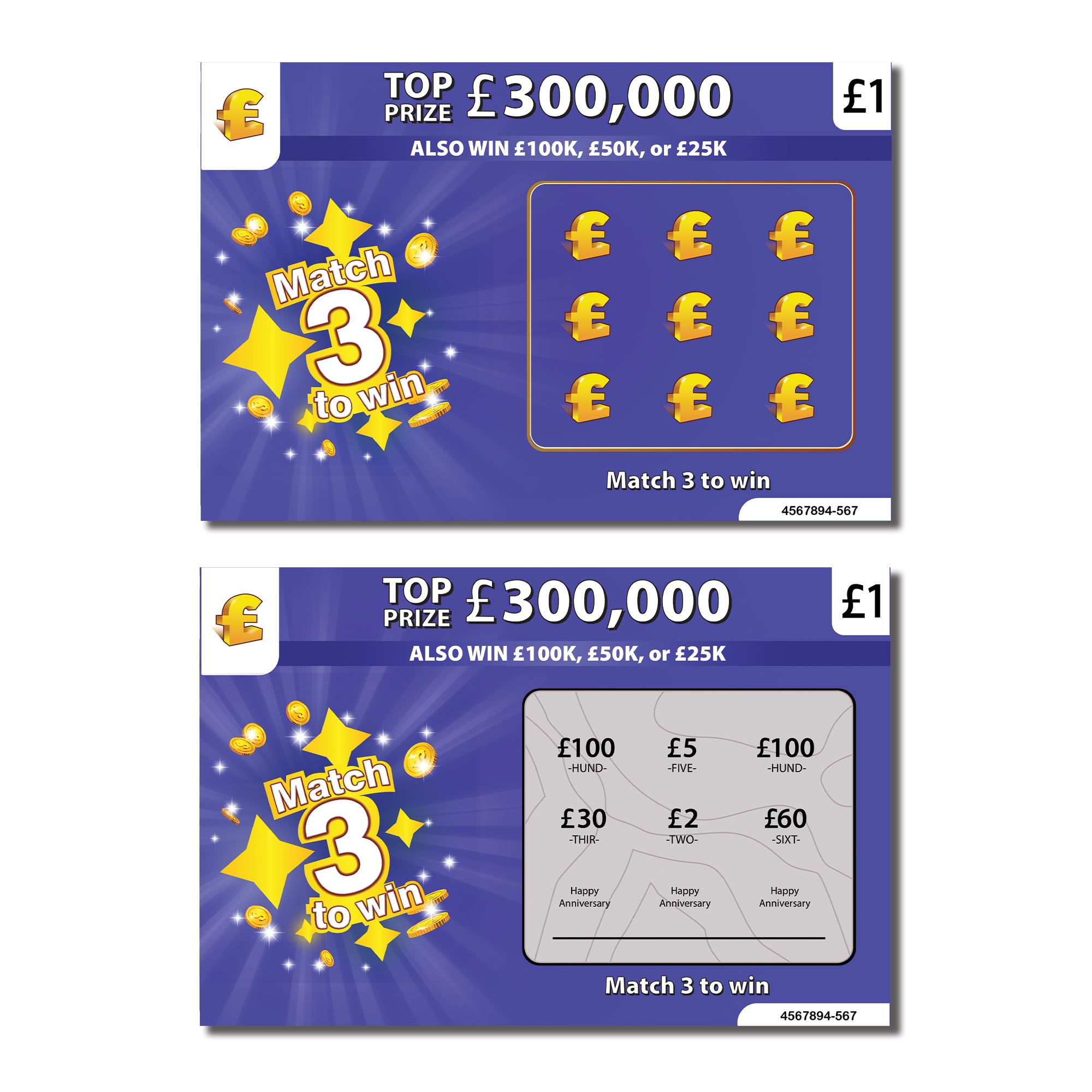 Happy Anniversary Card | Happy Anniversary Scratch Cards | Joke Anniversary Cards for Parents | Anniversary Card for Grandparents | Premium Replica Scratch Cards | 2 Pack