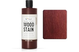 DWIL Water Based Wood Stain - Multiple Finishes, Fast Drying, Indoor and Outdoor Furniture, Wood Paneling, Cabinets and More, Low Odor ＆ Non-Toxic (8.5oz Red Cherry)