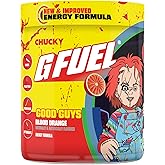 G Fuel Chucky Good Guys 2.0 Energy Drink Powder, Pre Workout Caffeine Mix for Gaming, Sugar Free Focus Amino, Vitamin + Antioxidants, 9.9oz (Tropical Blood Orange, 40 Servings)