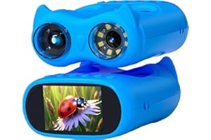 Pozifu 2.0" Pocket Kids Microscope, 2 in 1 1000X Handheld Digital Microscope & Telescope for Kids - Science Kits STEM Toys - 
