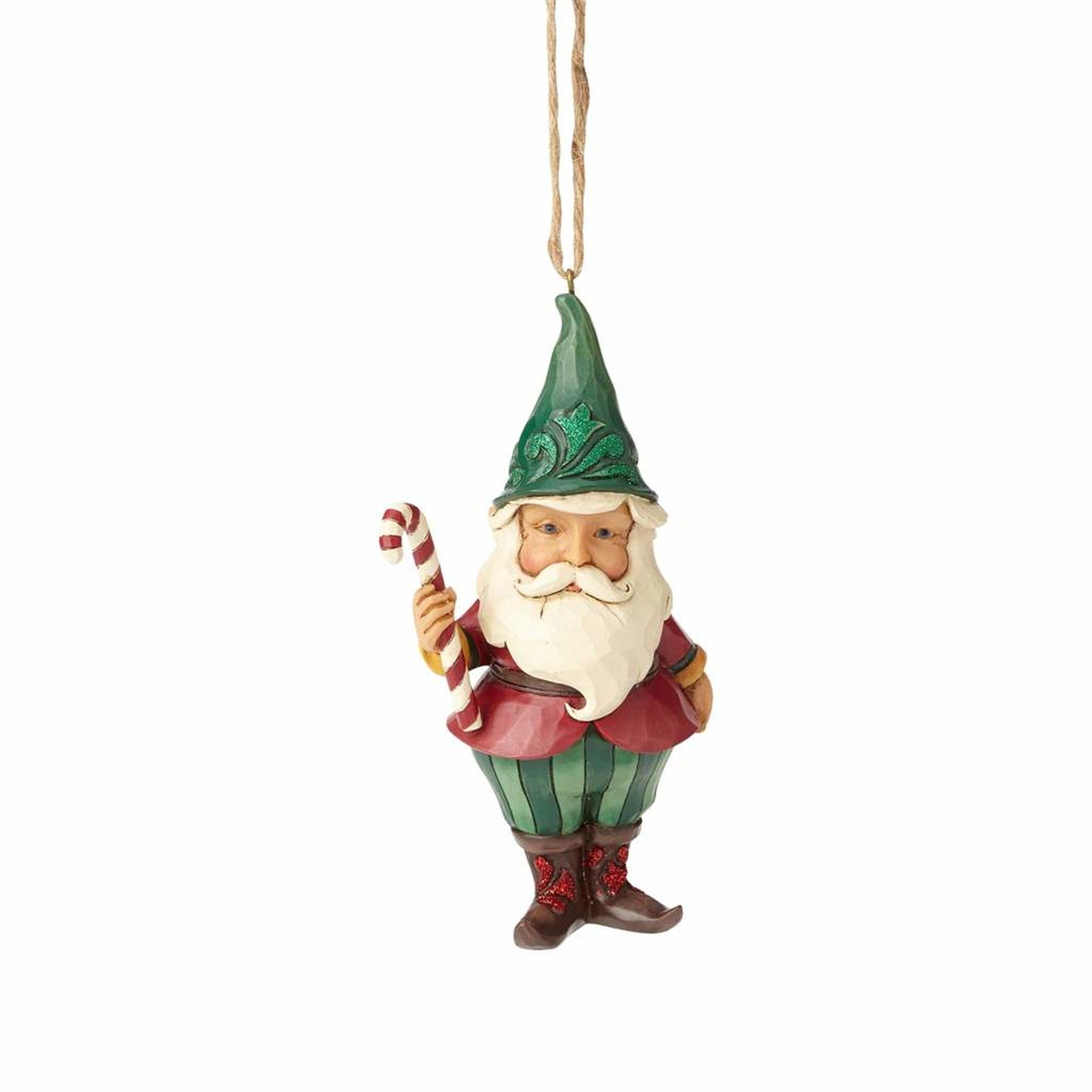 Heartwood Creek Winter Wonderland Santa Gnome Hanging Ornament