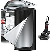 Pop Up Privacy Tent for Car, 69in Portable Camping Shower Tent with Liftgate Suction Pod and Hanging Straps, 210D Silver Coat