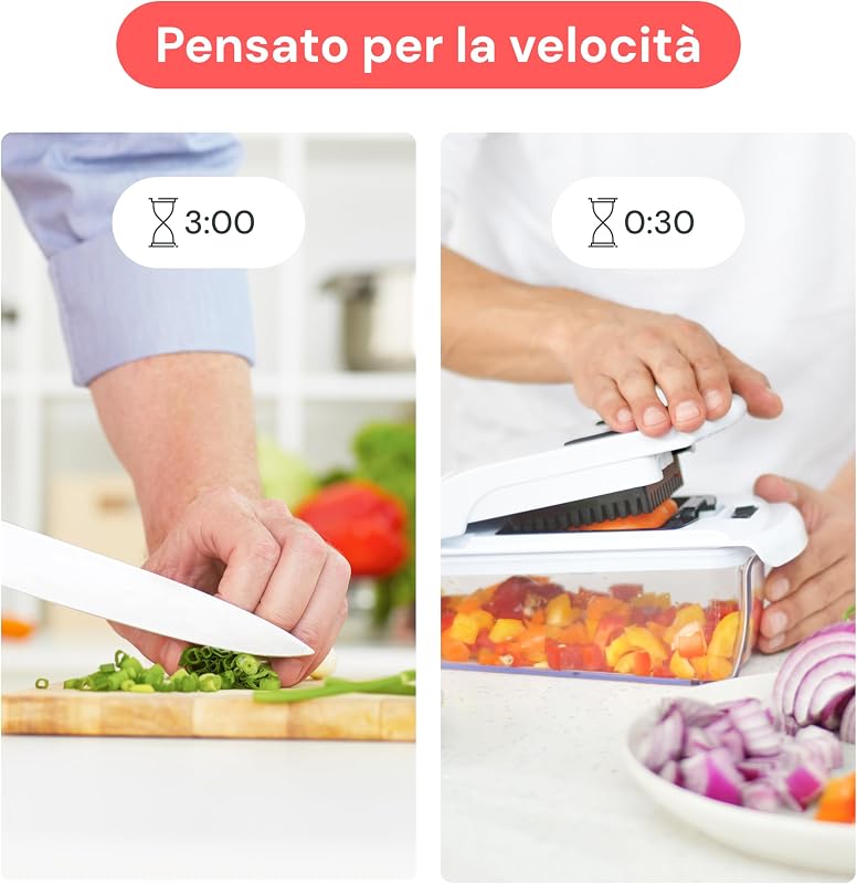 Pro Original - Taglia Verdure e Spiralizzatore - 4 Lame