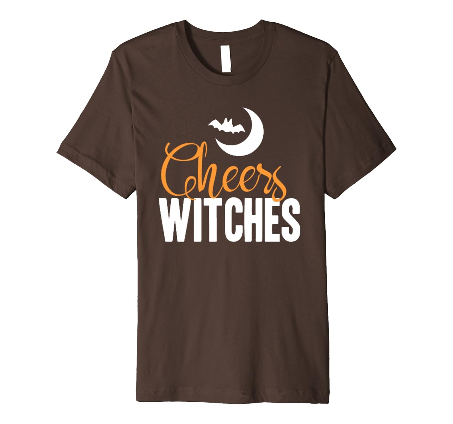 Cheers Witches Bat Moon Funny Halloween Shirt Print Tee Top- TPT