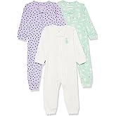 Amazon Essentials Unisex Toddlers and Babies' Snug-Fit Cotton Footless Sleeper Pajamas, Multipacks