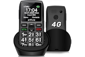 4G SIM-Free Mobile Phone for The Elderly with Big Button, LTE Unlocked Easy to Use Basic Senior Phones with SOS Function,Loud