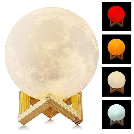 Neuheit 4 Farben Sensor-Touch Premium LED Mondlampe 15cm USB Aufladung Dimmbare Helligkeit Die Moon Lamp Ist Ein Perfektes Ge