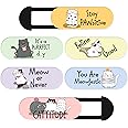 MESMOS Webcam Cover Slide, Cat Lovers Gifts for Women, Cat Lover Themed Thing, Mom Gifts for Women, Laptop Camera Cover Slide Cute (Large)