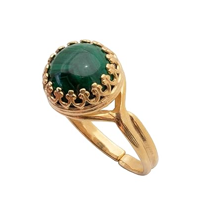 Vintage Style Malachite Ring Birthstone Gemstone Oman Ubuy
