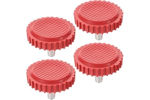 AUTSUPPL 4pcs Electronic Scale Thread Leveling Feet 60-200kg Load Capacity Red Plastic Screw-on Shock