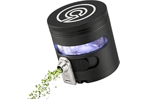 Cloudious9 - Tectonic9 Manual Grinder Automatic Dispenser Large 2.5" Aluminum Alloy (Black), For Home & Kitchen Only