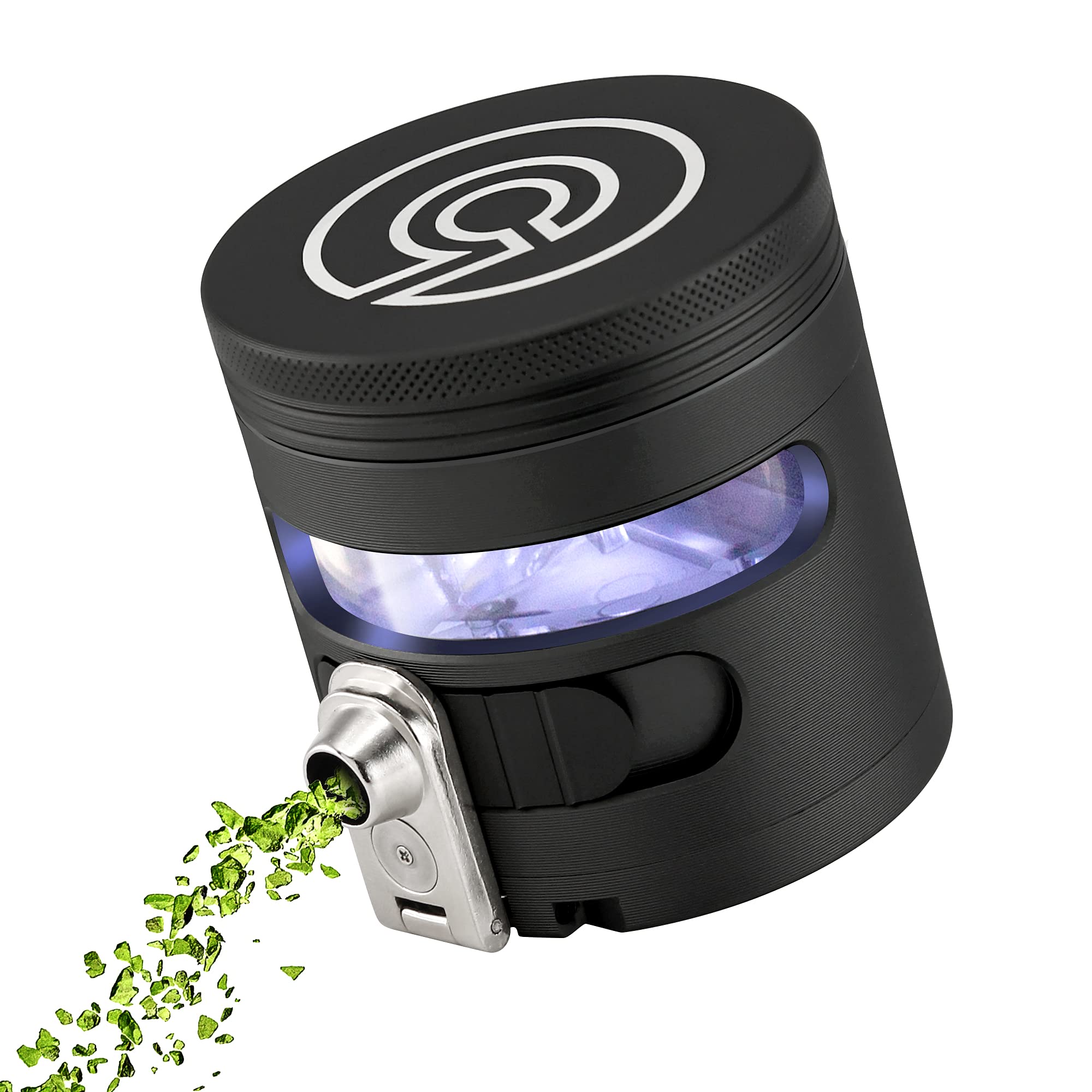 Photo 1 of Cloudious9 - Tectonic9 Manual Grinder Automatic Dispenser Large 2.5" Aluminum Alloy (Black), For Home & Kitchen Only