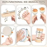 Vanplay Kids Musical Instruments Set Wooden Toddler Toys Maracas Drum view 3
