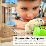 Vibbang Wooden Hamster Water Bottle Holder 125ML Adjustable Stand view 6