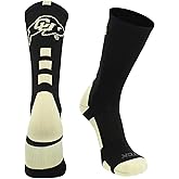 TCK NCAA CU Boulder Buffs Socks University of Colorado Baseline Crew