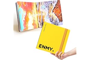 ENMY Acrylic Marker Sketch Pad, 6.7×6.7 Bleed-Proof Marker Paper,140lb/300gsm Heavyweight Sketchbook, 30 Sheets Drawing Pad G