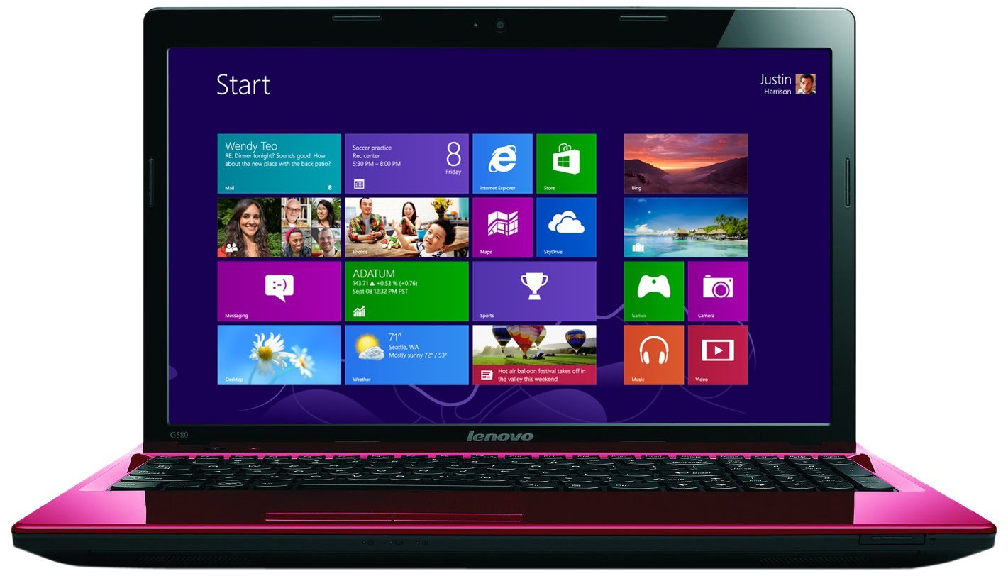 Lenovo G580 15.6-inch Laptop (Red) - (Intel Core i32328M 2.2GHz Processor,  6GB RAM, 750GB HDD, DVDRW, LAN, WLAN, Webcam, Windows 8): Amazon.co.uk:  Computers ...