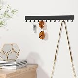 Josmimic Wall Necklace Organizer Holder Black 2 Pack Wall Mounted Jewelry view 6