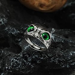 Yumikoo Demon Eye Owl Ring Retro Open Ring