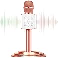 Leettus Portable Microphone for Kids | Perfect for Birthday Gift for Girls, Kids, Boys, and Adults | Wireless Singing Karaoke Microphone toy Handheld Bluetooth Mic Speaker for Phone toddler microphone