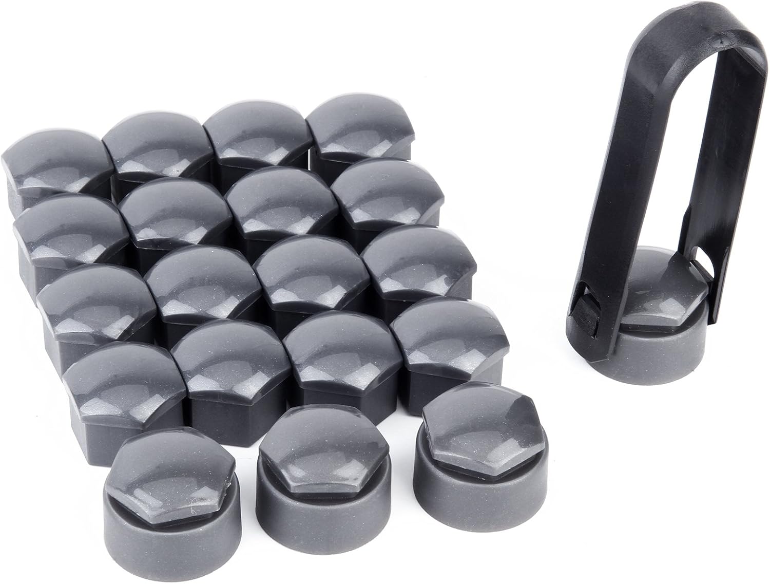 19mm Car Hex Wheel Nut Bolt Covers Caps 16 Standard Ones and 4 Locking