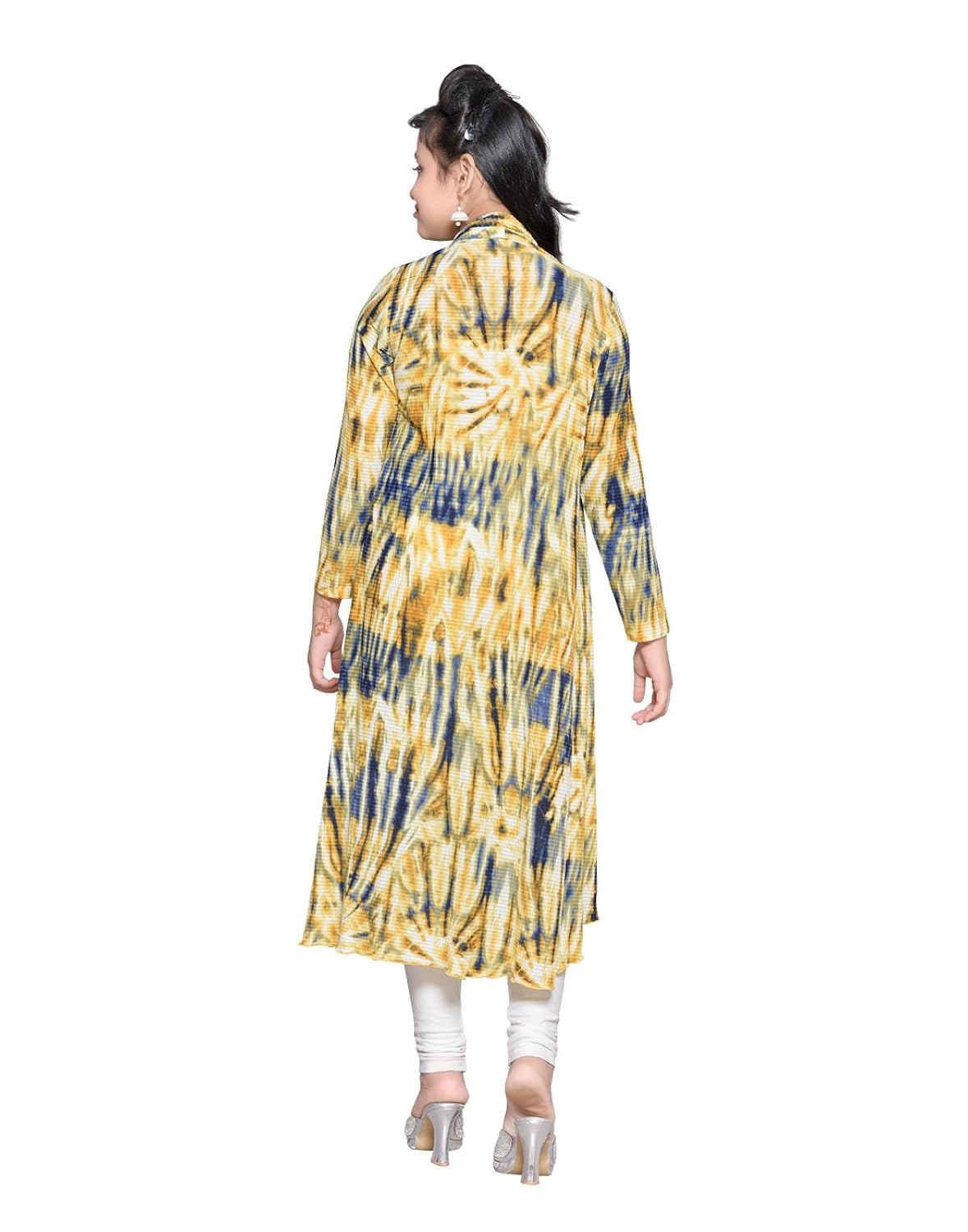 hunny bunny girls tye n dye print knitted long shrug